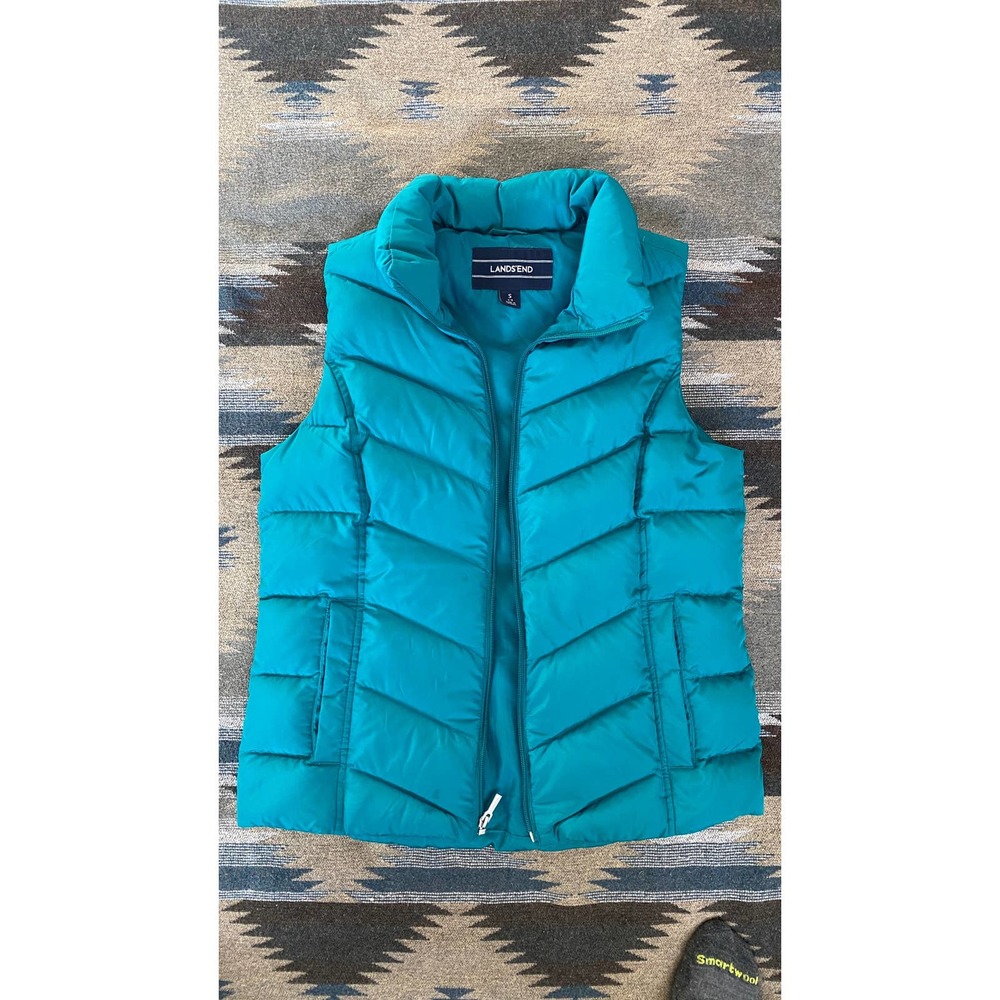Landsend Womens Vintage down puffer vest size small